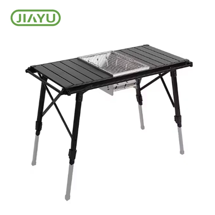 एडजस्टेबल फोल्डिंग कैम्पिंग BBQ टेबल